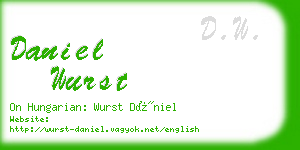 daniel wurst business card